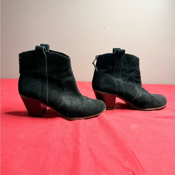 Sam Edelman Black Suede Ankle Boots - Picture 4 of 4